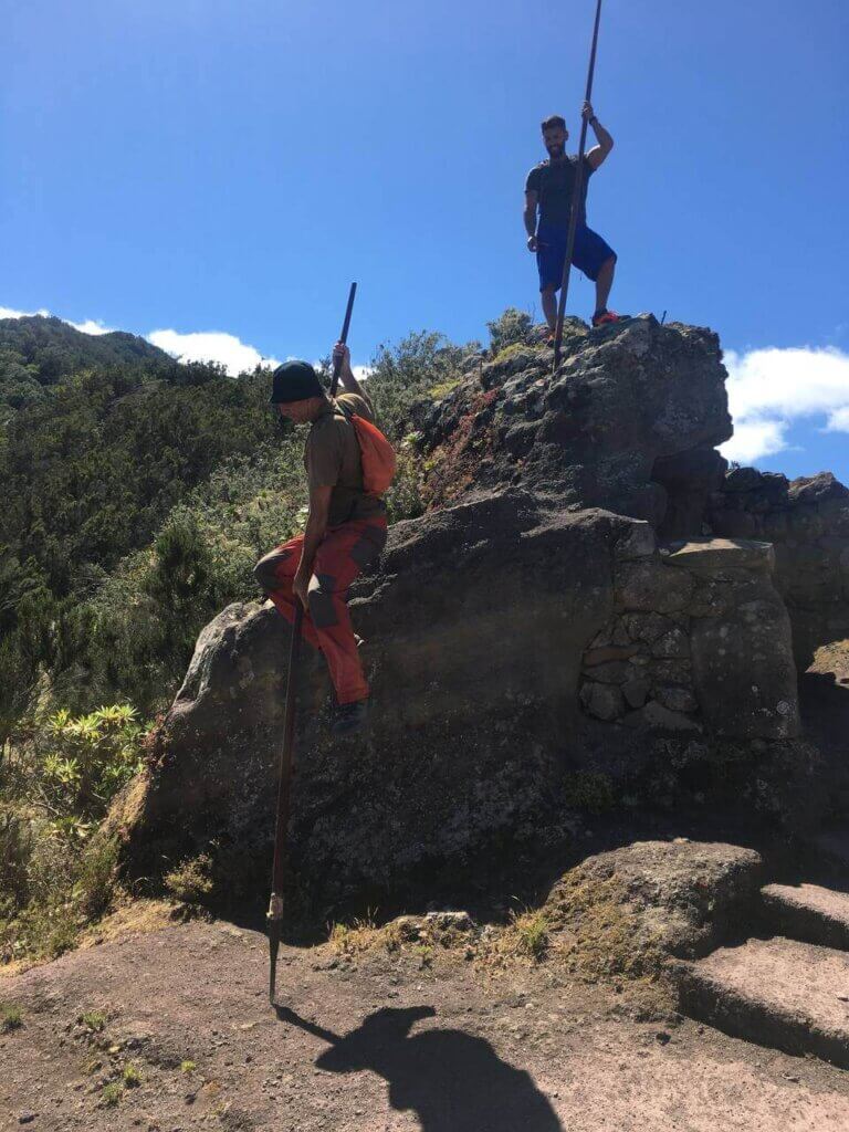 llegando a Chinamada saltando